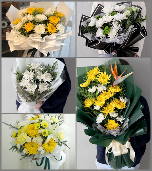 四川成都彭州市致和镇百祥村白事花束代送
